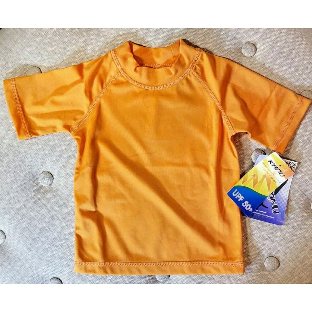 Kanu Kids Orange Surf Shirt UPF50+ NWT